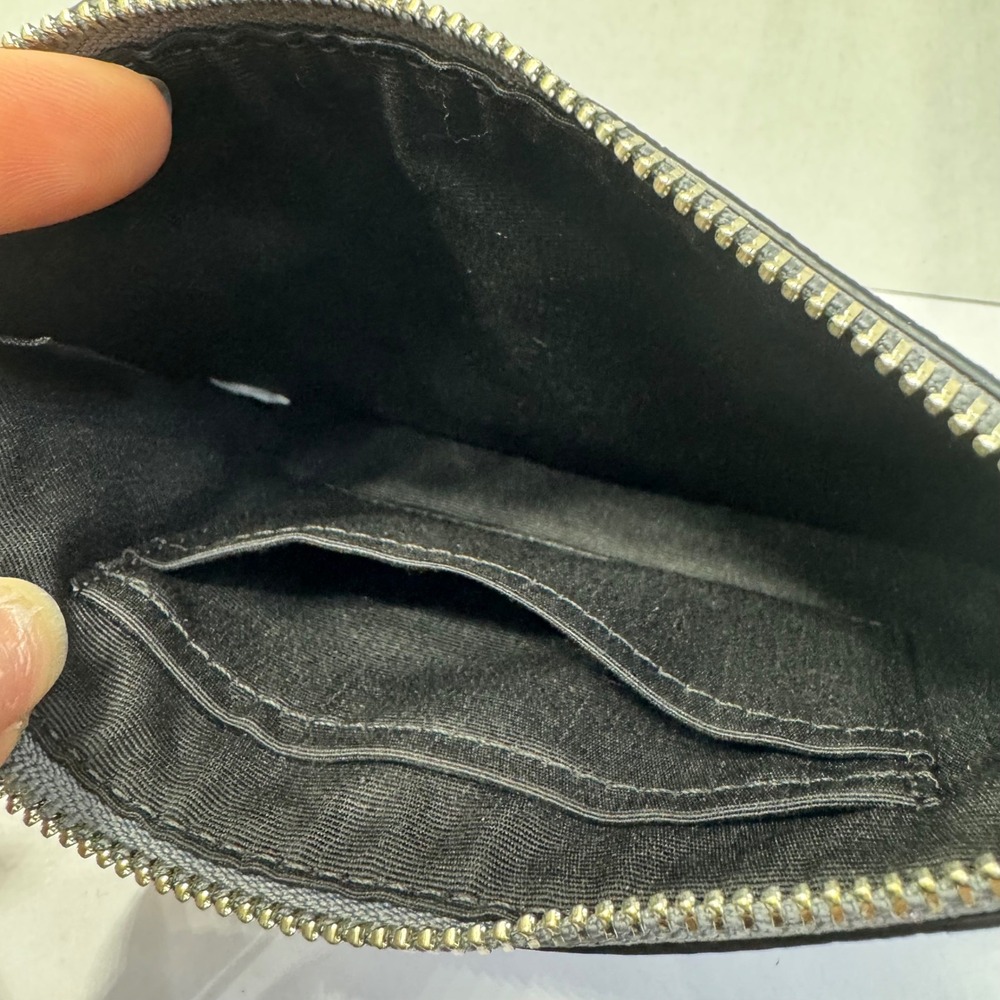 Coach Gunmetal Silver Glitter Wristlet Clutch Wallet #G1595-F64670 July 2015 EUC - Picture 7 of 9